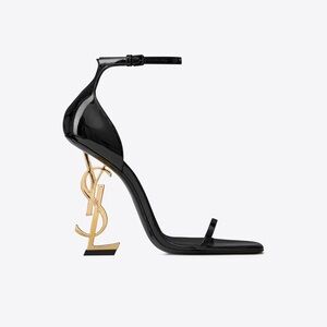 YSL OPYUM SANDALS IN PATENT LEATHER